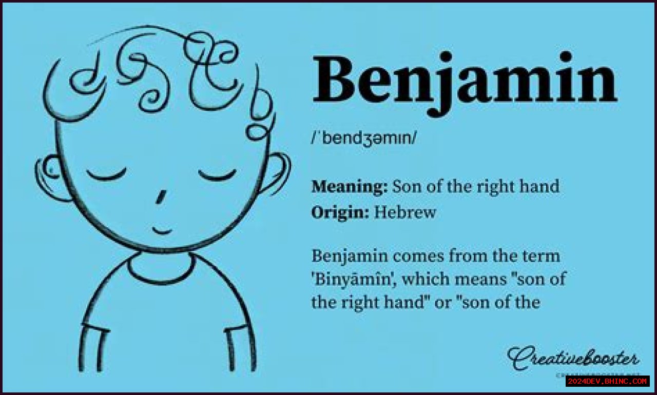 Benjamin - Baby Name Meaning, Origin, and Popularity