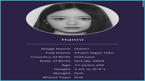 Hanni (NewJeans): Profile, Age, Birthday, Height, Weight